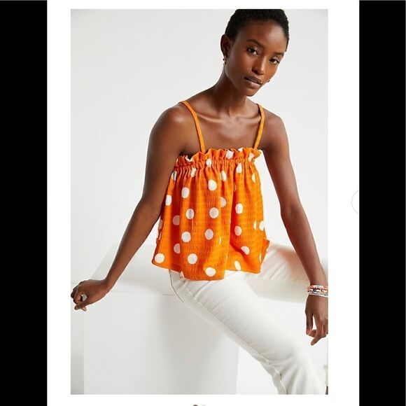 Anthropologie I Polka Dot Swing Top - Picture 1 of 5